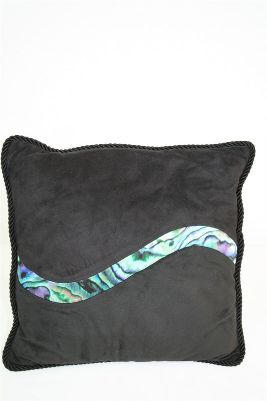 SINGLE WAVE PIPED PAUA CUSHION